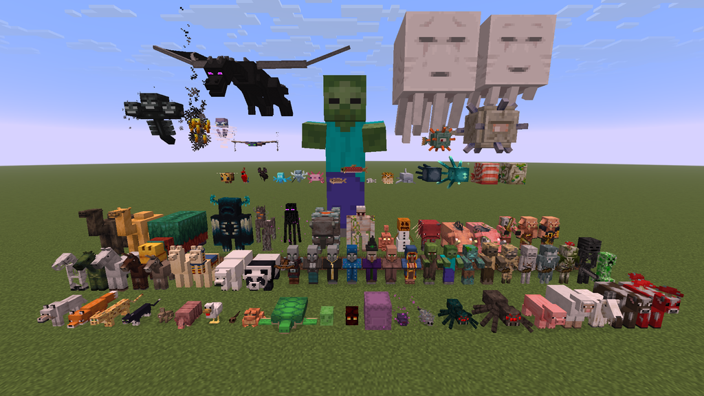 تمامی ماب های ماینکرفت در آپدیت Mounts of Mayhem.