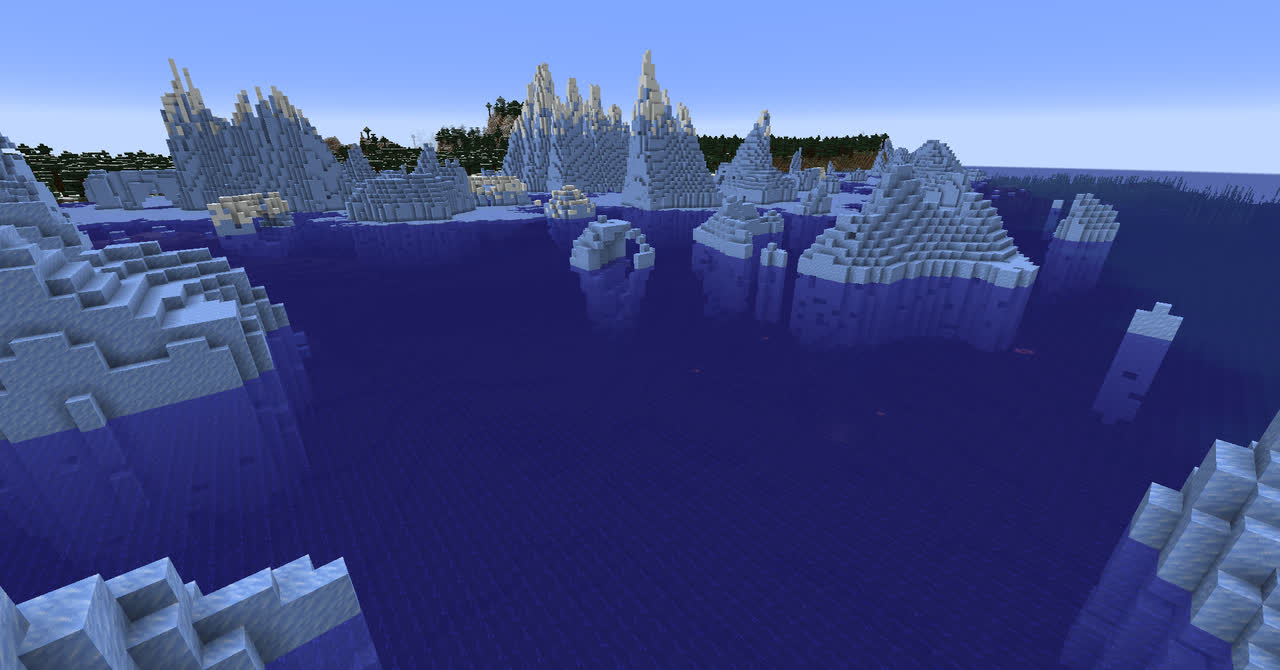 بایوم اقیانوس یخ زده عمیق در ماینکرفت