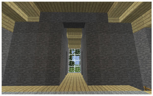 نمای درونی زیر سقف بعد از اضافی کردن اسلب ها