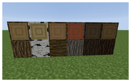 بلاک های چوب در حالت های مختلف