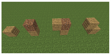 ایجاد بلاک های مورب با استفاده از بلاک های خاک