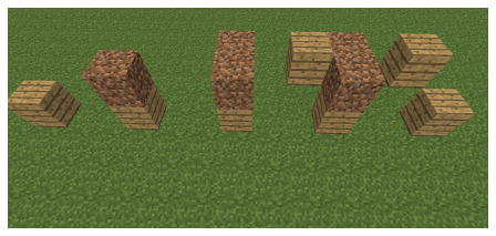 گسترش بلاک های مورب در ماینکرفت